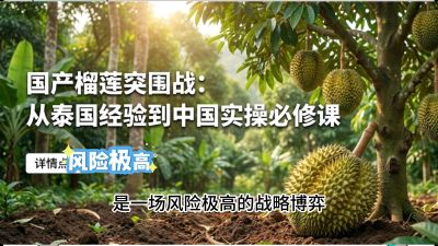 第一节：榴莲突围战：选址决策指南，告别赌运气，用硬指标圈定&ldquo;优生，课程：《国产榴莲突围战：从泰国经验到中国实操的8堂必修课（高阶实战版）》