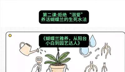 第二节：拒绝&ldquo;溺爱&rdquo;：养活蝴蝶兰的生死水法，课程：《蝴蝶兰雅养六讲：从阳台小白到园艺达人》#识农AI